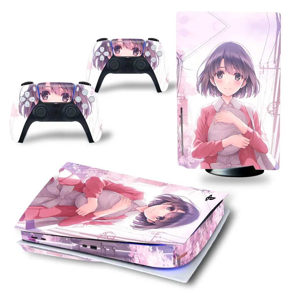 Amine Girls For Ps5 Console Ps5 Console Controller Vinile Decalcomania Sticker Skin Cover Support #6500
