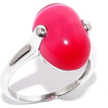 

Silver Wings ring with cat eye in silver