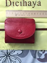 Small Wallets Purse Cowhide DICIHAYA Genuine-Leather Famale Women Short for Coin Guarantee