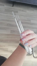 ROSALIND 3 unids/lote blanco cepillo para uñas de Gel UV polaco cepillos suaves para manicura pequeño pintura patrón con forma de uña de uñas de arte