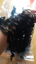 Pelo Rizado mechones extensiones de cabello sintético Rubio dos Tono de Color extensiones de pelo ondulado mechones 3 paquete/100g para las mujeres envío gratis