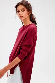 

Trendyol WOMEN-Damson Slits Knitwear Sweater TWOAW20FV0050
