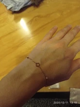 JeeMango de acero inoxidable Flor de cristal CZ colgante de planta pulseras para las mujeres cadena de oro rosa y pulsera de enlace pulsera JB19114