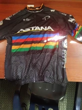 ASTANA-Ropa negra de ciclismo para hombre, camisetas de secado rápido, pantalones cortos para bicicleta de equipo, 9Dgel, para verano, 2020