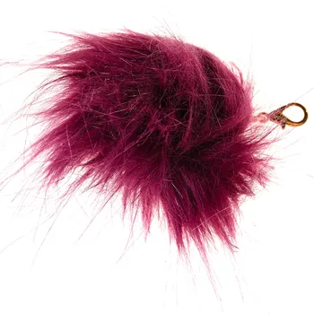 

Dark Pink Pompom With its Hook for Bag or Shoulder Bag, Bag Accessories