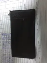 Wallet Male Clutch-Bag Card-Holder Coin-Purse Money-Pocket Lichee-Pattern Slim Genuine-Cow-Leather