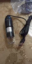 Microscopio Digital portátil con interfaz USB, dispositivo electrónico con 8 LED y soporte, 1600X, 1000X