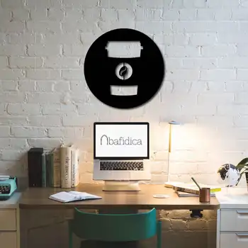 

Metal Decor Coffee on the Run 50x50 cm Wall Ornament Home Decoration Wall Decor Table