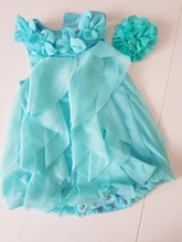 Dress Birthday-Dresses Girl Infant Summer 1-Year Vestidos Chiffon Headband