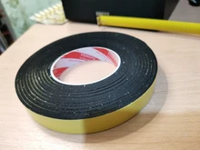 Tira de sellado anticolisión cinta de goma de espuma de esponja negra EVA superfuerte de 0,5-10mm de grosor, cinta de una sola cara