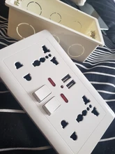 Switch-Box Wall-Light-Switch Internal-Mount Cassette-146mm Delviz for EU Standard Plastic-Materials