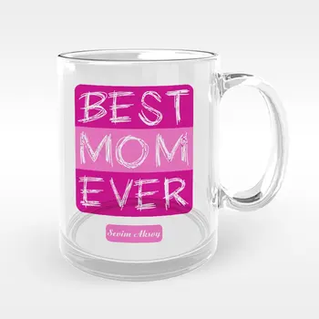 

Personalized Best Mother Design Glass Mug Cup-4