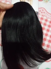 BHF-Clip en flequillo de cabello humano Remy, piezas de cabello Invisible, 20g, 8 pulgadas-12 pulgadas, peluca de cabello de repuesto largo