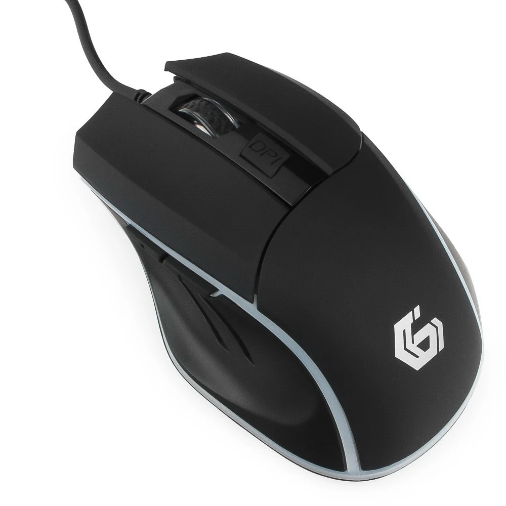 Мышь проводная Gembird MG-500 (USB, игровая, 5 кн., 1600DPI, 1000 Гц, подсветка) (MG-500) Мышь проводная Gembird MG-500 (USB, игровая, 5 кн., 1600DPI, 1000 Гц, подсветка) (MG-500)