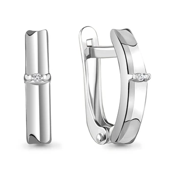 

Silver earrings with Diamond