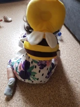 Almohada de protección para la cabeza de bebés, almohada de dibujos animados para bebés, suave de algodón PP, cojín protector para niños pequeños, cuidado seguro para bebés