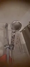 FOHEEL-Cabezal de ducha de mano ajustable, 3 modos, alta presión, ahorro de agua, un botón para detener el agua