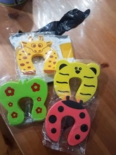 Protección de seguridad para niños, Tope de puerta de tarjeta de seguridad con animales, para cuidado de recién nacido