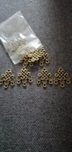 10 piezas de conector de pendientes atrapasueños de Color bronce antiguo conector Conector encantos accesorios de joyería para la fabricación de pendientes