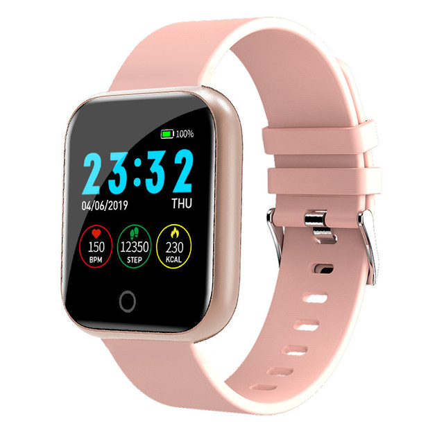 Watch for Women Men Fitness Tracker Square Smartwatch Electronics Sport Wrist Watch For Android IOS Reloj Inteligente