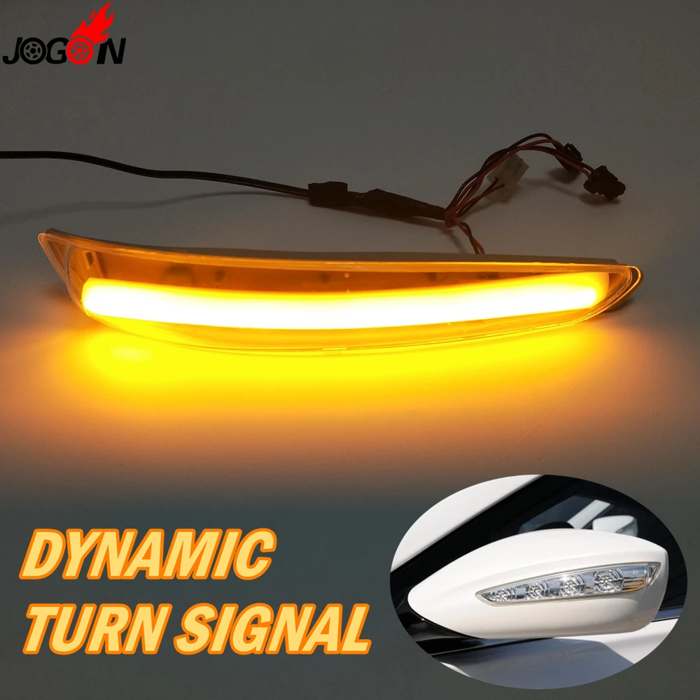 

For Hyundai Sonata YF i45 2011 2012 2013 2014 LED Dynamic Turn Signal Blinker Sequential Side Wing Mirror Indicator Light Lamp