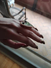 AENSOA-anillos de corazones dorados bohemios para mujer, sortija de esmalte redondo con corazón de amor bohemio para mujer, joyería con estilo de dedo 2019