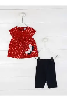

Red Summer Girl Baby The Tights suit
