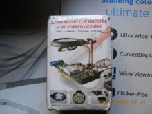 Lupa de soldadura con luz LED, lente auxiliar de 3.5X-12X, lupa de escritorio con Clip auxiliar, reparación de soldadura a tres manos