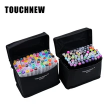 Маркер Touchnew 30, 40, 60, 80, 168 цветов, двуглавый эскизный спирт, Маркеры для рисования, анимационная ручка для рисования манги Маркеры