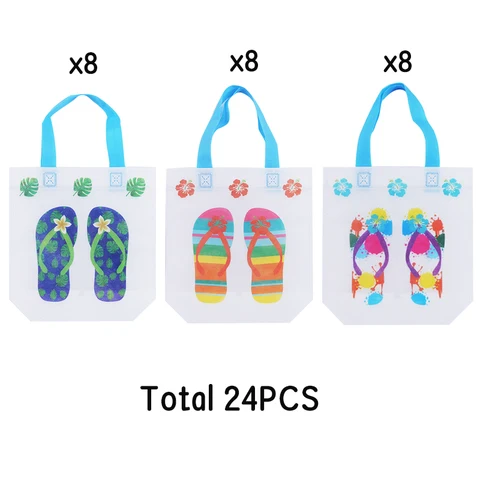 Hawaiian Luau Themed Birthday Party Gift Bag Beach Themed Flip-flop Pool Summer Water Party Kid Candy And Goodies Bags