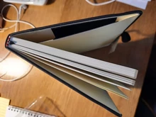 Agenda de papel A5 con puntos, tapa blanda de cuero, 160 páginas, papel blanco marfil, 100 GSM, cuaderno hecho a mano, 4,7