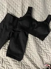 Conjunto ropa de yoga con encaje perfecto para dama, kit de traje para yoga de dos piezas con encaje perfecto de alta elasticidad con sujetador acolchado, mallas deportivas para gimnasio, 2 unidades