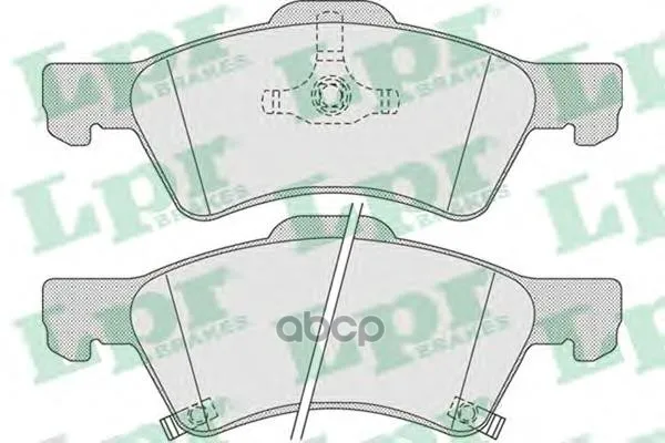 Колодки Тормозные Chrysler Voyager/Dodge Caravan 00- Передние 16 Lpr 05p1006 Lpr арт. 05P1006