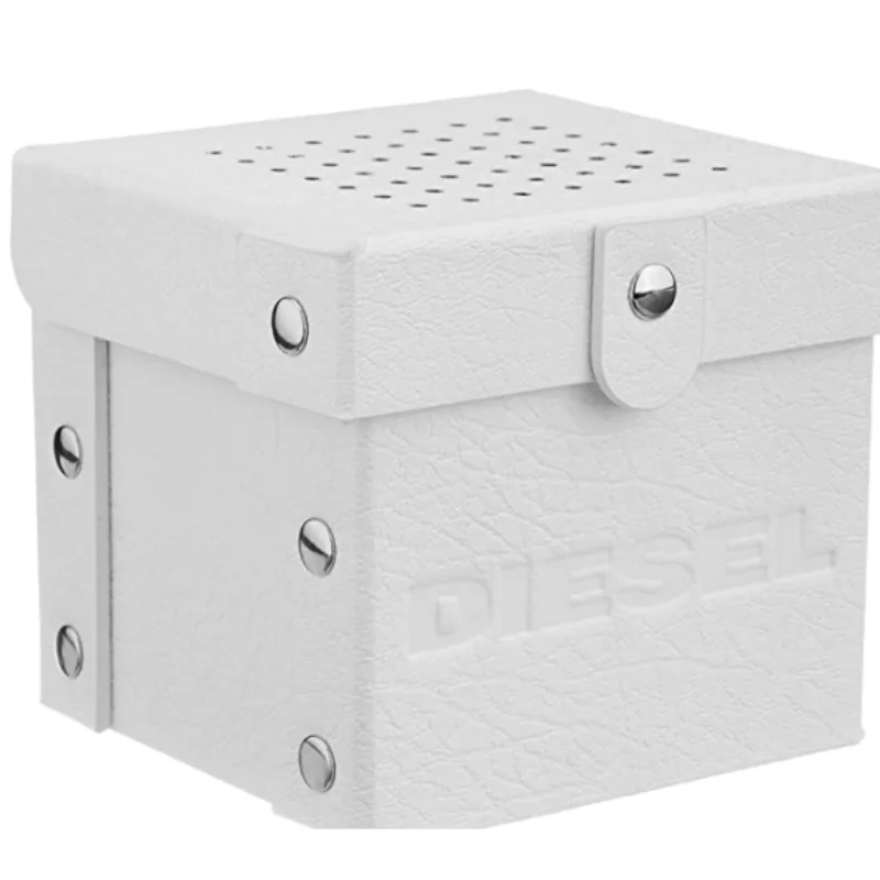 Мужские кварцевые часы Diesel с синим циферблатом и коричневым кожаным ремешком 100 м