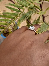 Anillo para mujeres de moda moderno, anillo de compromiso de circonita de cristal AAA blanca, regalo de joyería de boda, 2020