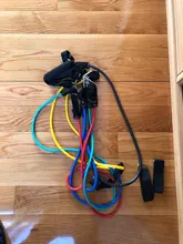 Bandas de resistencia de cuerda para ejercicios, 5 tubos elásticos cTPR para fitness, cinta de yoga, equipo para entrenamiento deportivo en interiores, conjunto de 11 uds.