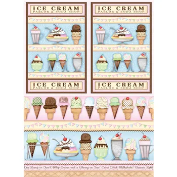 

Rice paper for Decoupage "" cadence-craft Premier "", A3, 25 g/m, "" Ice Cream "" cd05388