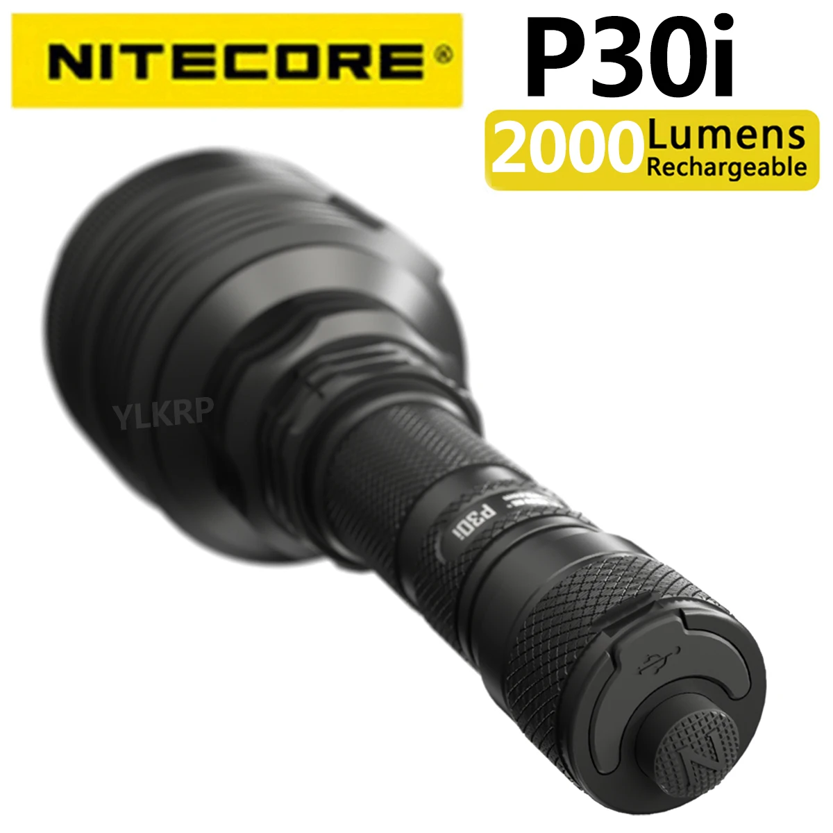 NITECORE P30I 2000 lumens search flashlight USB rechargeable package includes a NL2150HPI lithium battery