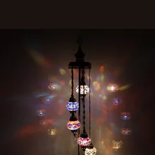 5 шаров многоцветный турецкий мозаичный торшер, мозаичная лампа, Турецкая мозаичная люстра