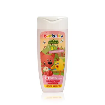 

Children's shampoo-gel bambolina mi-mi-bears "strawberry cocktail" 250 ml