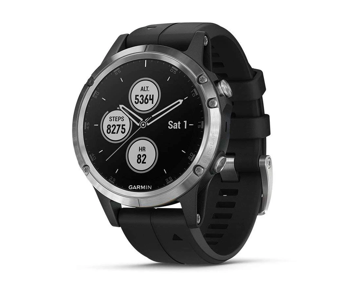 GARMIN PHOENIX 5 PLUS SILVER WITH BLACK STRAP 47mm SMARTWATCH PREMIUM  MULTISPORT INTEGRATED GPS WIFI BLUETOOTH|Smart Wristbands| - AliExpress
