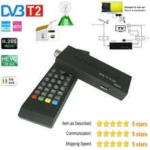 

Haohsat HD DVB T2MINI Receiver Europe Italy Receiver for H 265 T2 TV Full 1080P Decoder Satellite HD DVB T2 TV Tuning