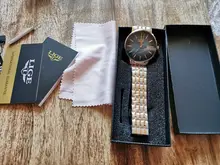 LIGE-Reloj de lujo con correa de acero dorado rosa para mujer, accesorio de pulsera resistente al agua, de marca superior