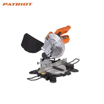 

Miter saw PATRIOT MS 210 Crosscut saw working with preforms having a small sectional area cutting obliquely