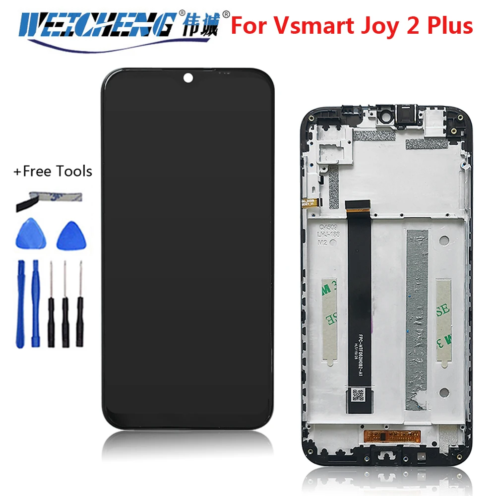 For Vsmart Joy 2 Plus LCD Screen Display+Touch Panel Digitizer with Frame Joy2+ Display 2+ | Мобильные телефоны и