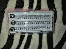 Conjunto de pestañas individuales, 60 uds., cabello humano de 100%, 10,12,14mm, tamaño variado, Natural, extensión de pestañas individuales, herramientas de maquillaje