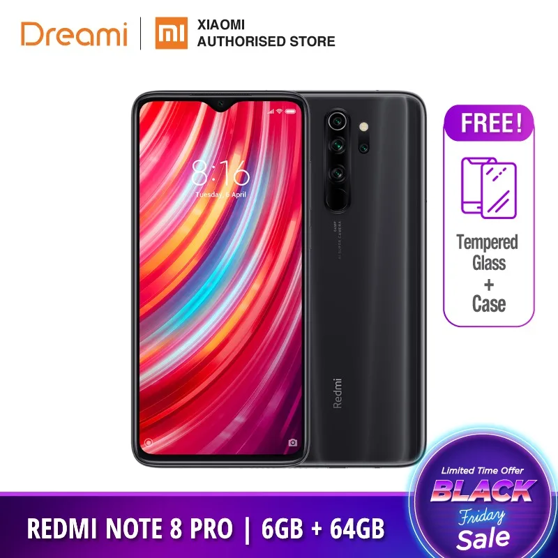 Global Version Xiaomi Redmi Note 8 PRO 64GB ROM