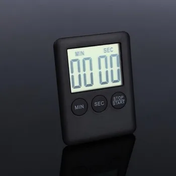 

LCD Digital Kitchen Cooking timer countdown clock alarm Kitchen Black