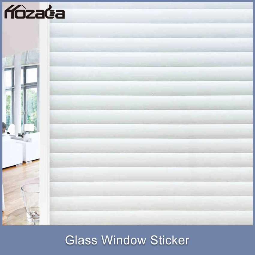 

Hozada 60cm PVC Frosted Window Film Waterproof Glass Sticker Home Bedroom Bathroom Office Privacy Scrubs Frost No Glue