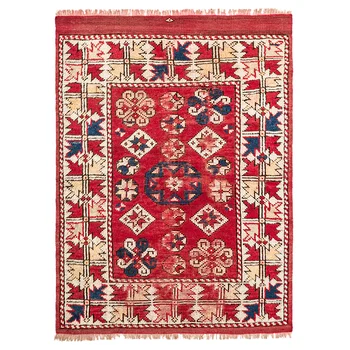

Best Offer Custom Made Glamorous Vibrant Colors Geometric Pattern Eco Friendly Red Extra Soft Hand Woven Area Rugs Sofa Carpets